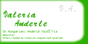 valeria anderle business card